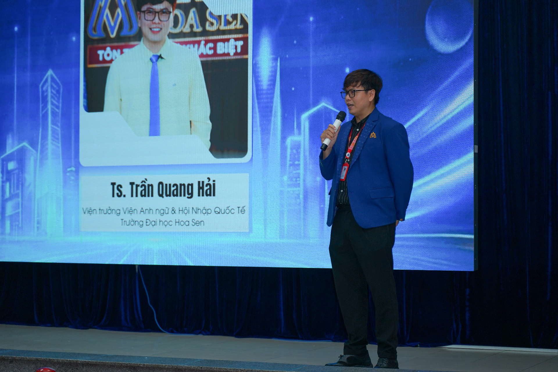 TS. Trần Quang Hải — Viện trưởng Viện Anh Ngữ & Hội Nhập Quốc Tế, Trường Đại học Hoa Sen
